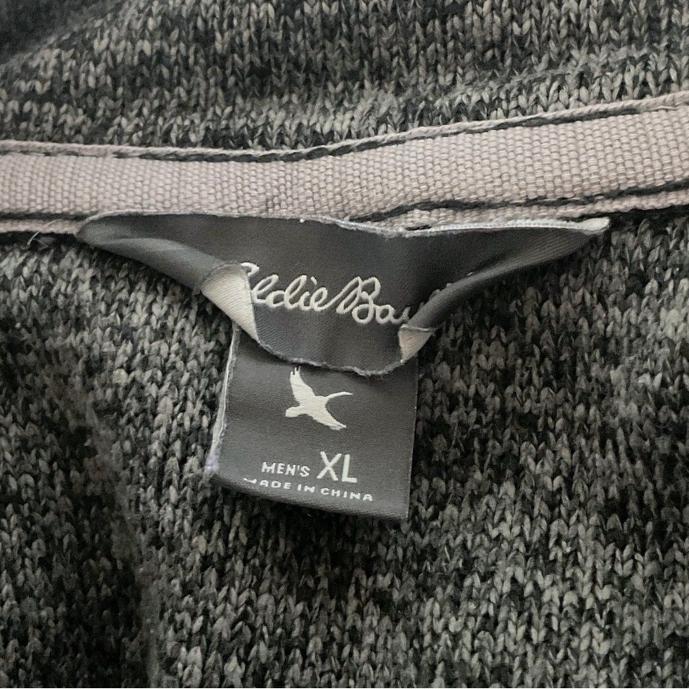 Eddie Bauer Men's Fleece Pullover Sz XL Half Zip Casual Gray - Picture 11 of 12